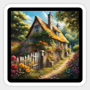 Peaceful Home Down a Country Lane Sticker